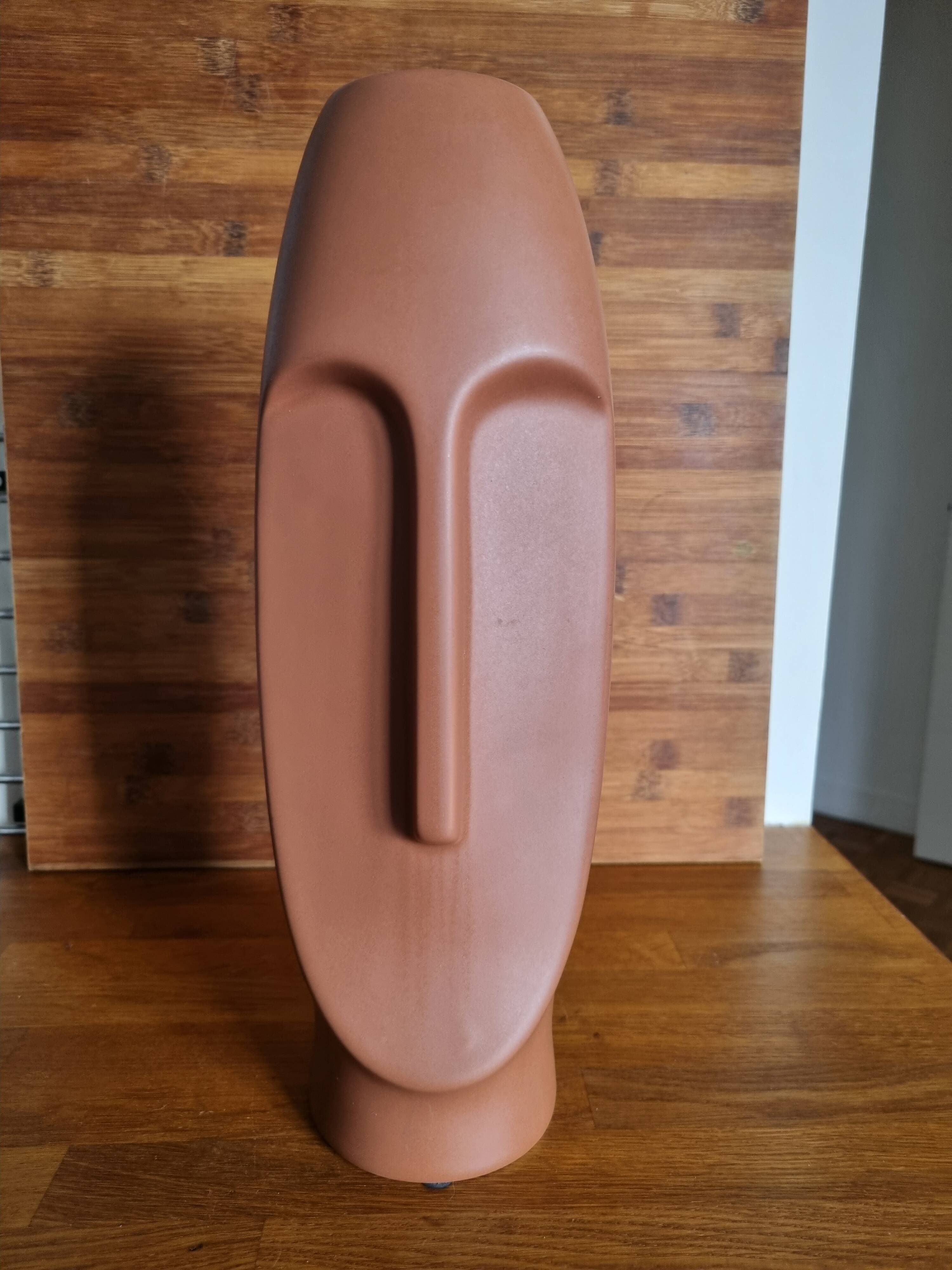 Large Moai Terracotta Vase 38 cm