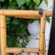 Vintage rattan wardrobe