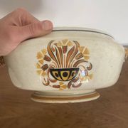 Antique soup tureen Creil and Montereau model "Oeillet"