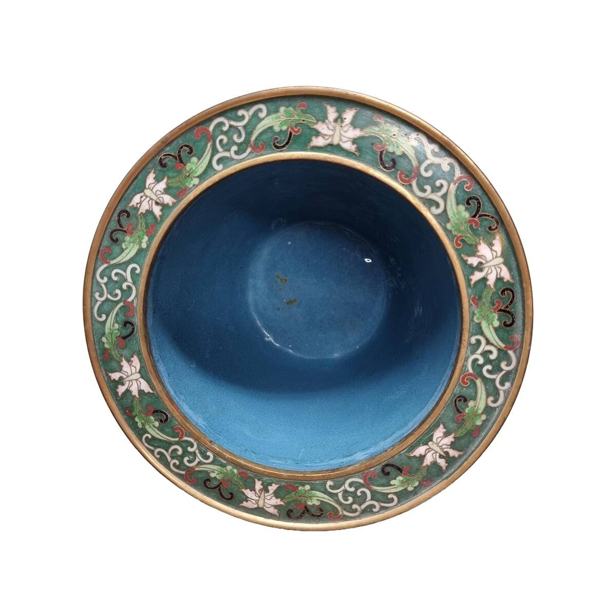 Vintage Chinese Cloisonne Flower Pot, from the 1970/80s.