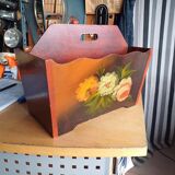 Beautiful vintage wooden magazine rack