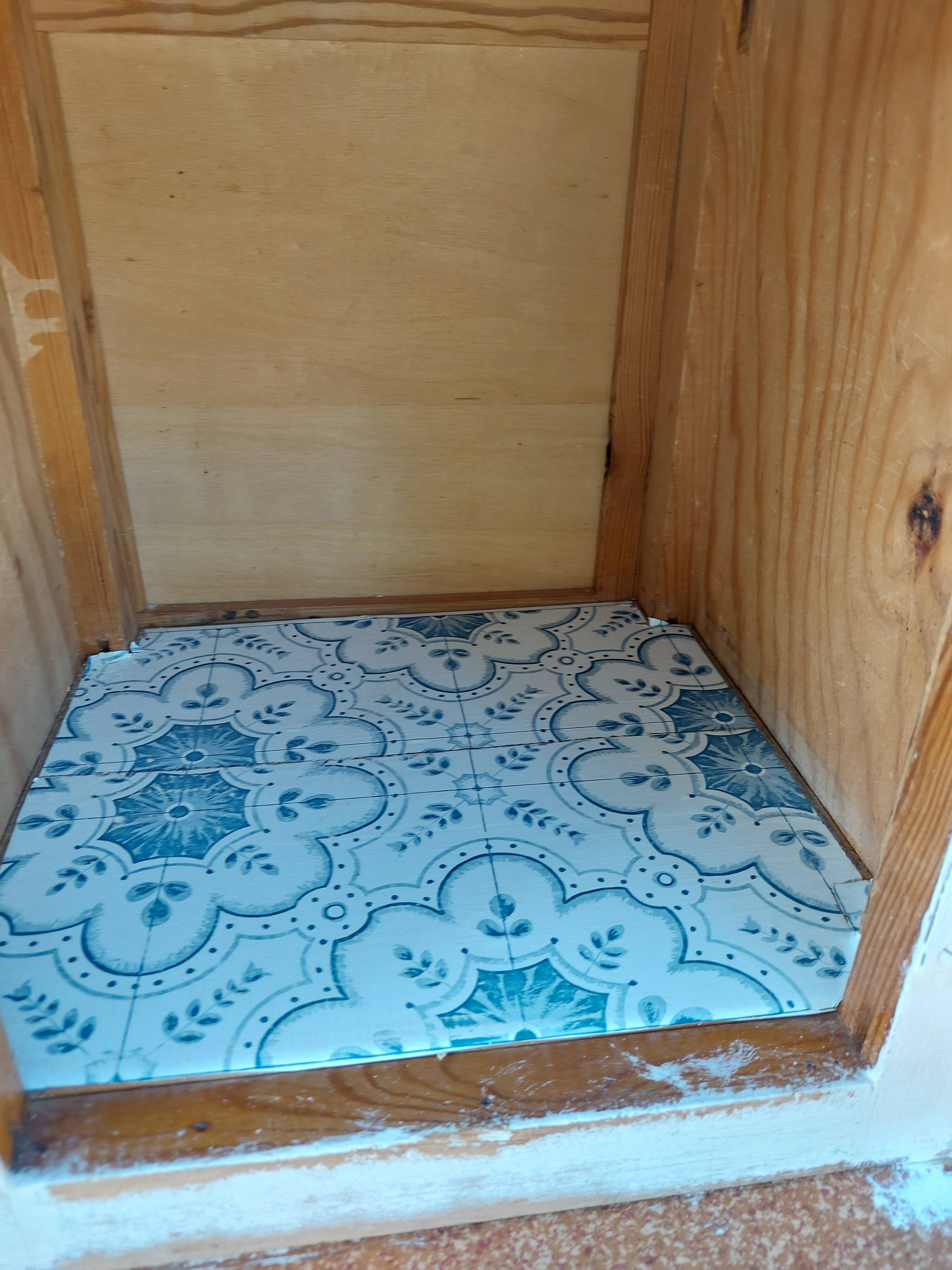 Mado chippy paint white sideboard