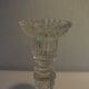 Pair of candlesticks semin worked crystal glass