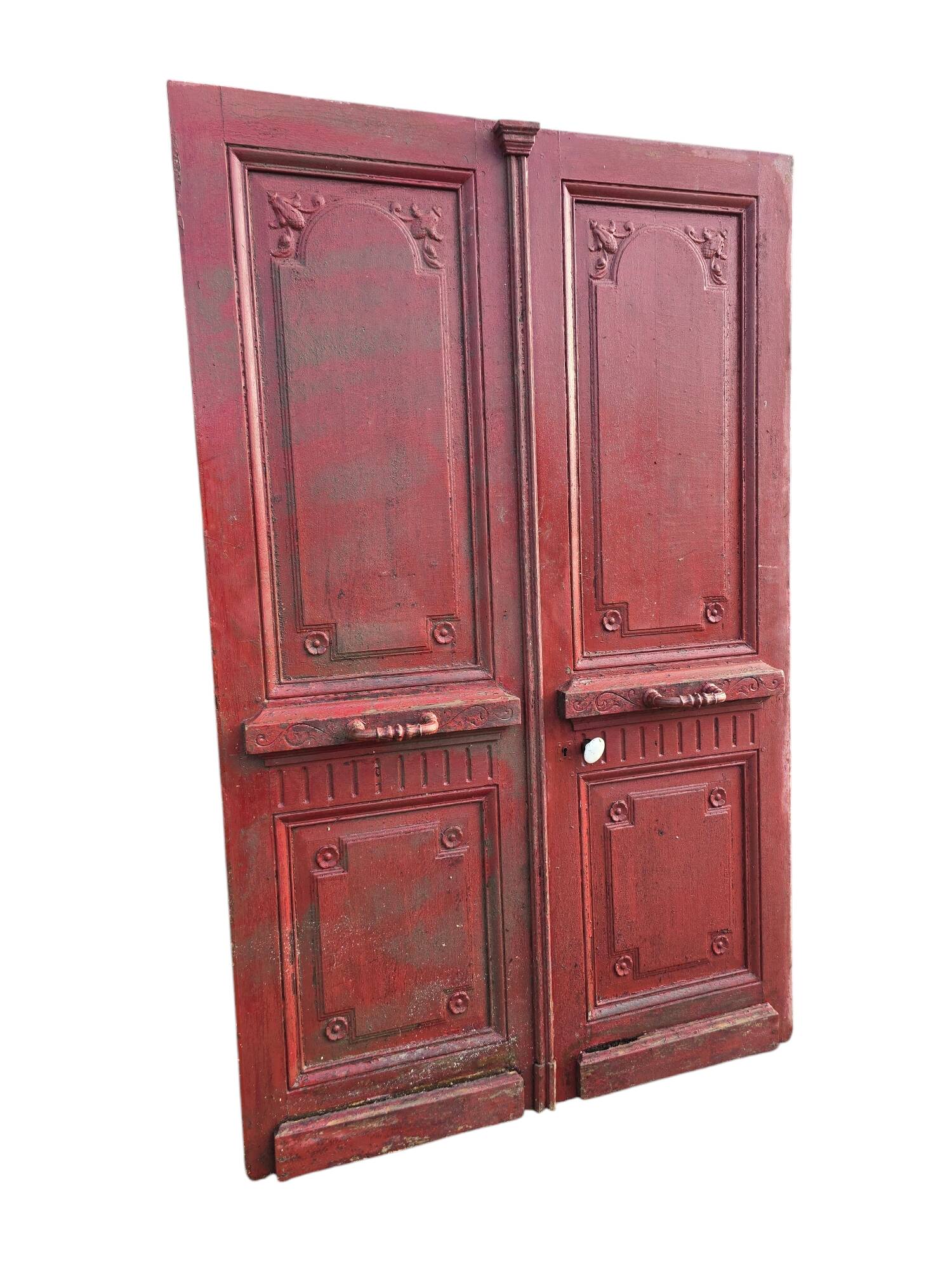 Old double oak front door