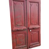 Ancienne double porte d’entrée en chêne