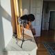 Lampe projecteur noire vintage