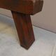 Brutalist oak bench 1960's