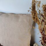 Beige bohemian Berber cushion