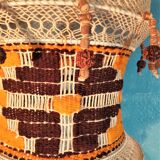 Scandinavian pendant lamp macramé, 1960s