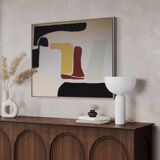 Soft minimalist abstract on canvas