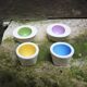 4 antique ceramic egg cups from Gien
