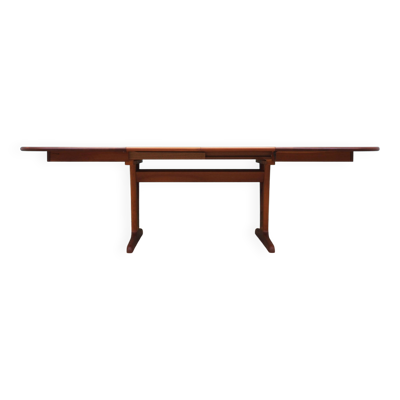 Table en merisier, design danois, années 1970, production : Danemark