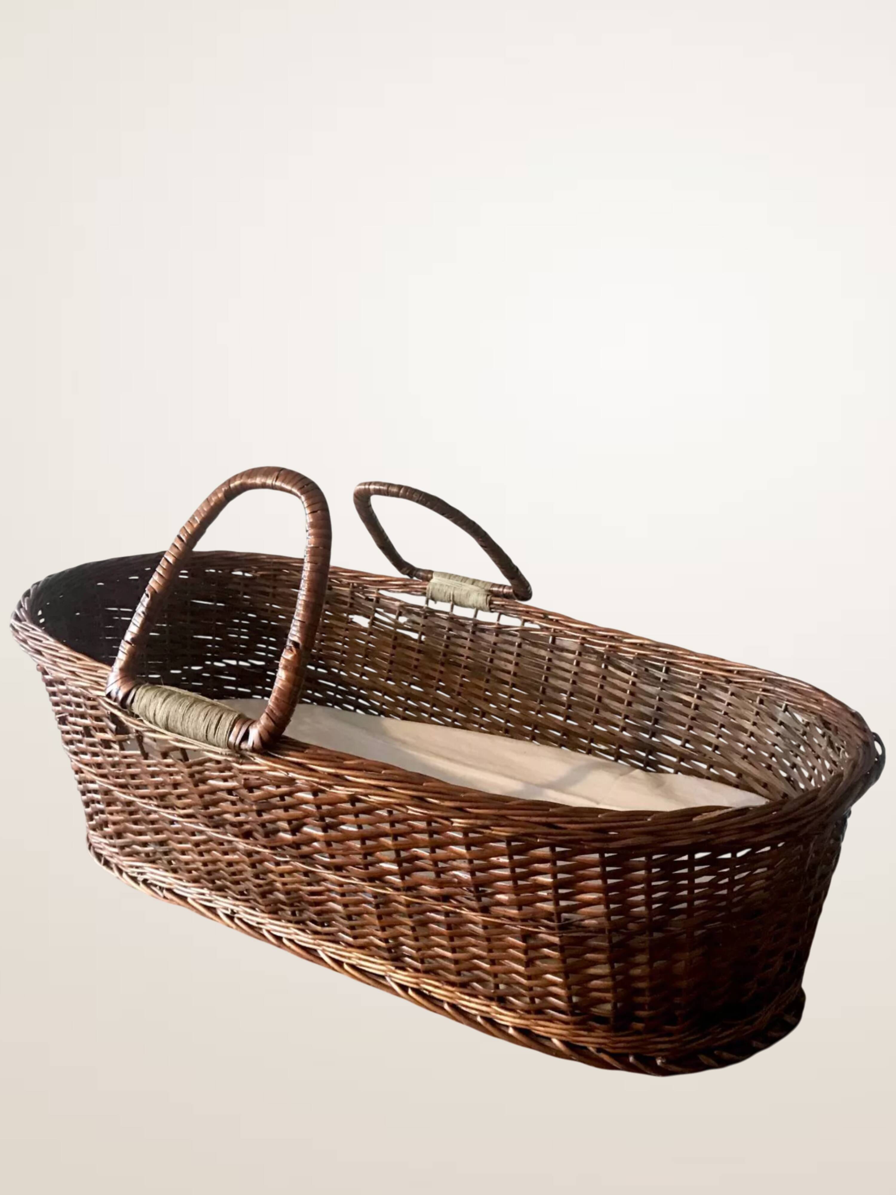 Large woven wicker basket
