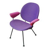 302 ARMCHAIR, HW GISPEN for Kembo, Midcentury shape with bright Memphis colors! 1 of 2