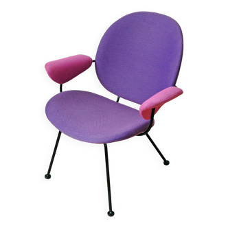 Fauteuil 302, HW GISPEN pour Kembo, forme Mid-Century avec des couleurs vives de Memphis ! 1 sur 2