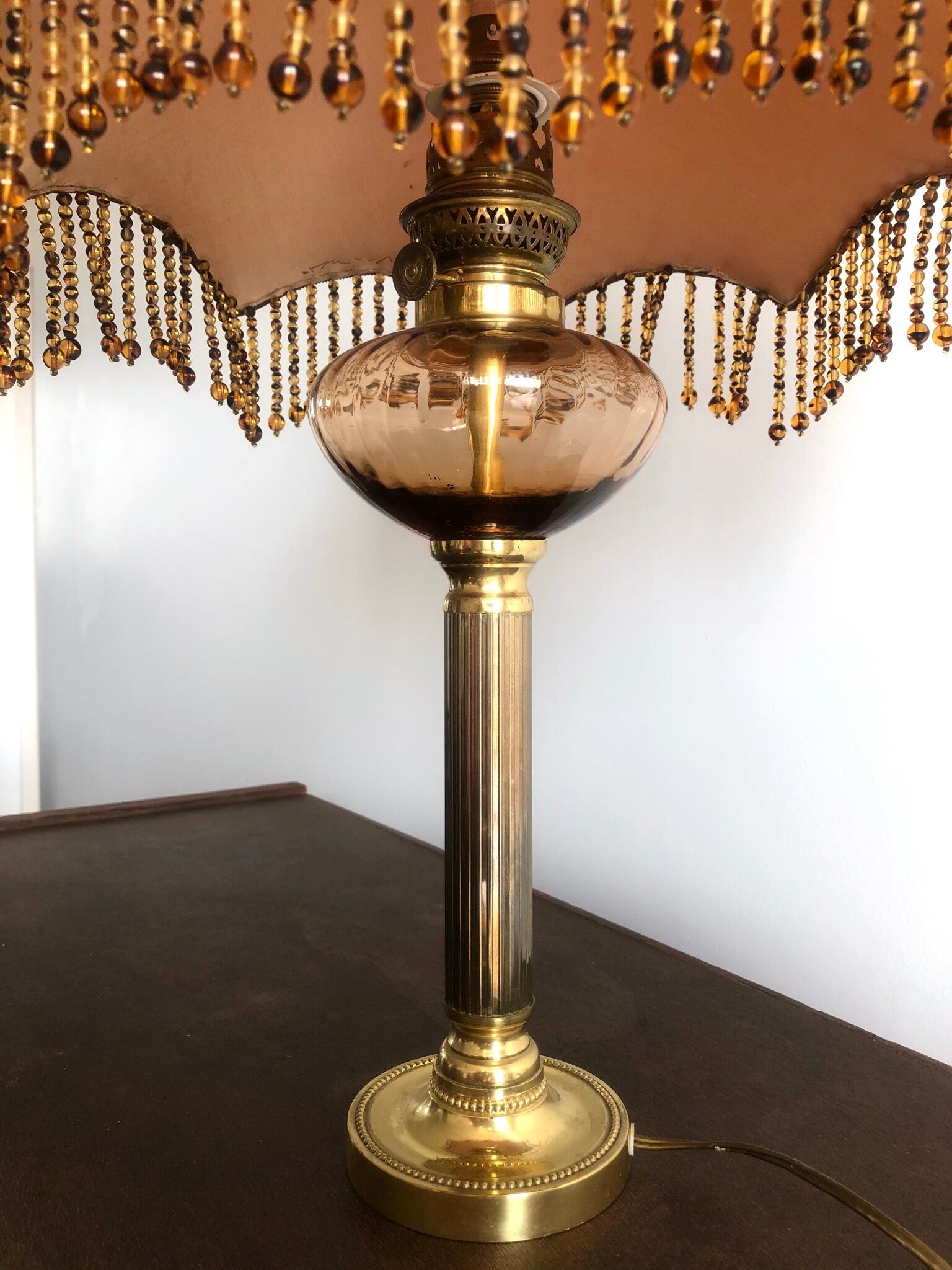 Retro pearl blind lampshade