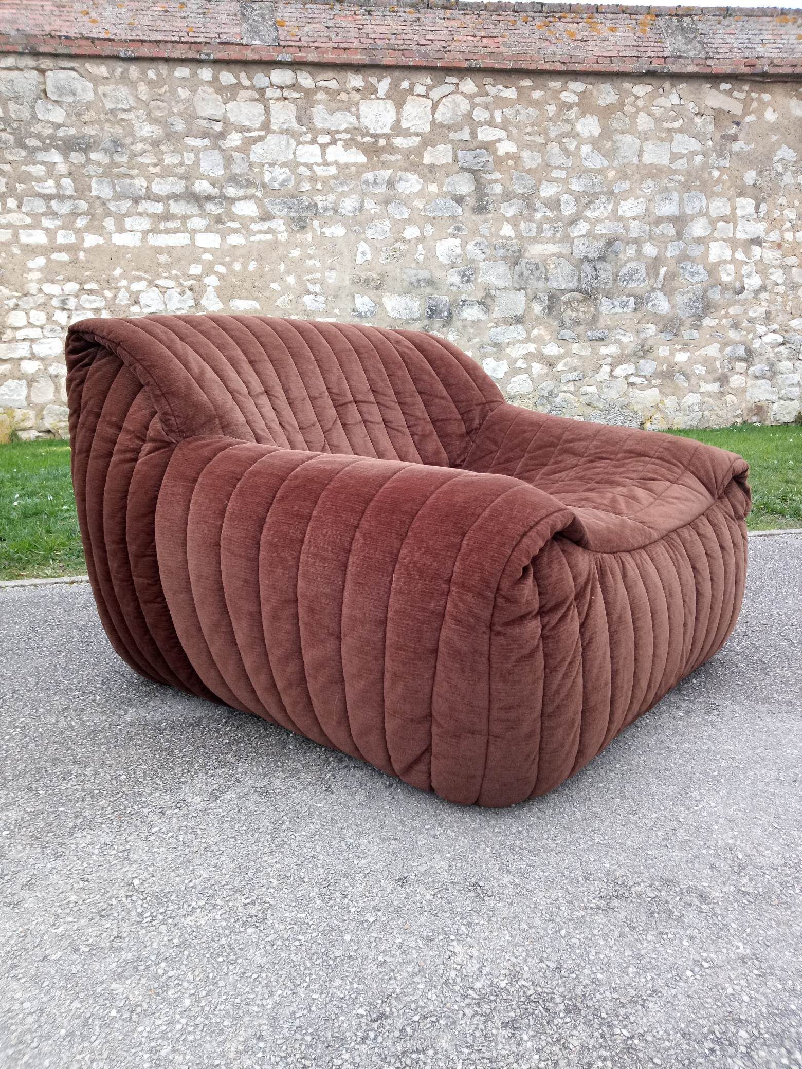 Chauffeuse 'sandra' par Anne Hieronimus pour Cinna, 1977