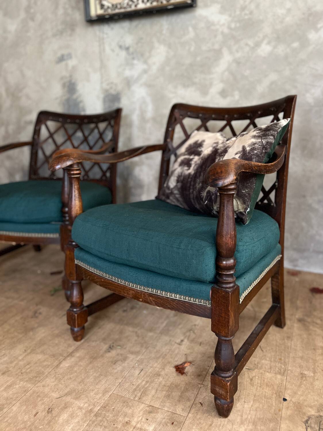 Pair of antique armchairs