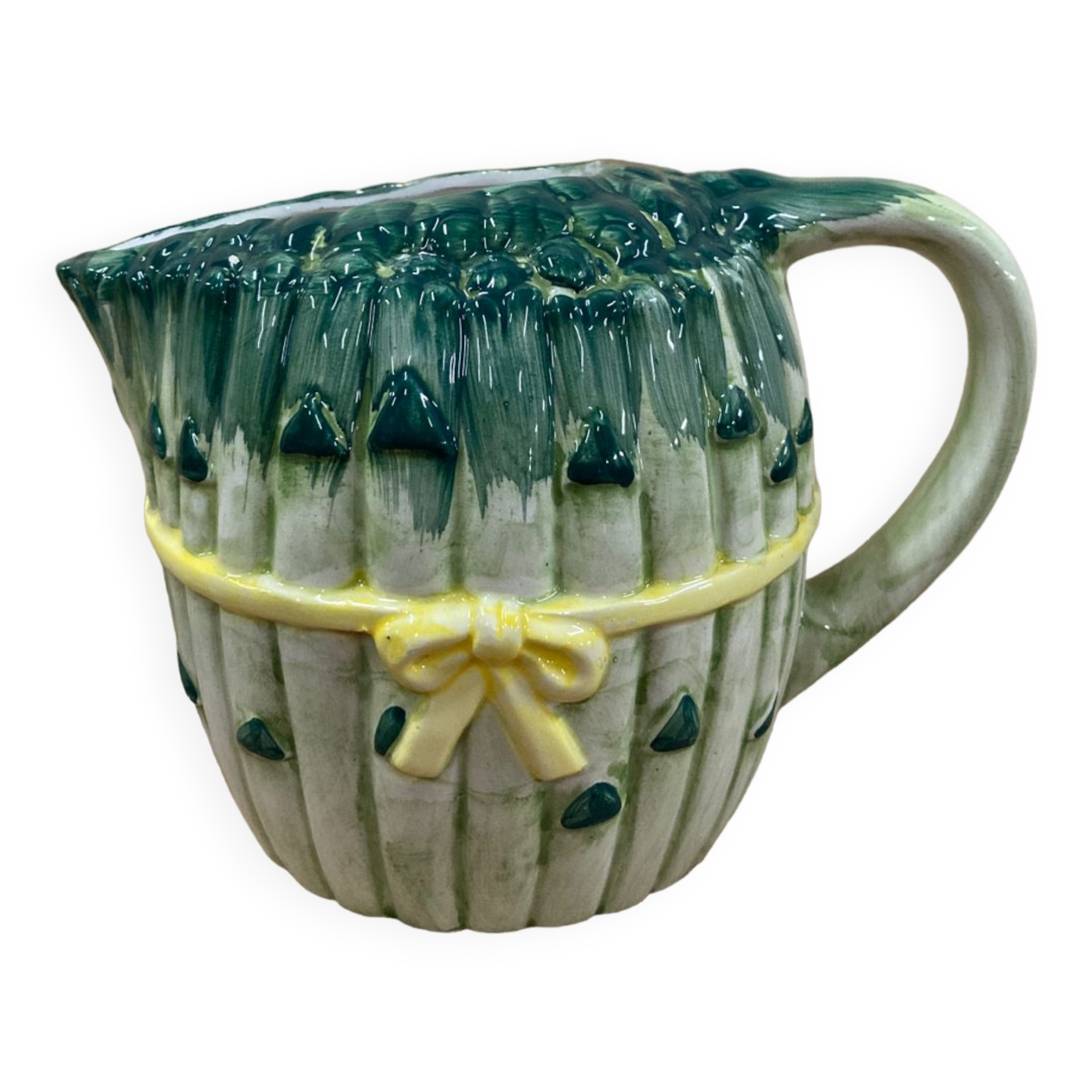 Ceramic asparagus slushy pitcher