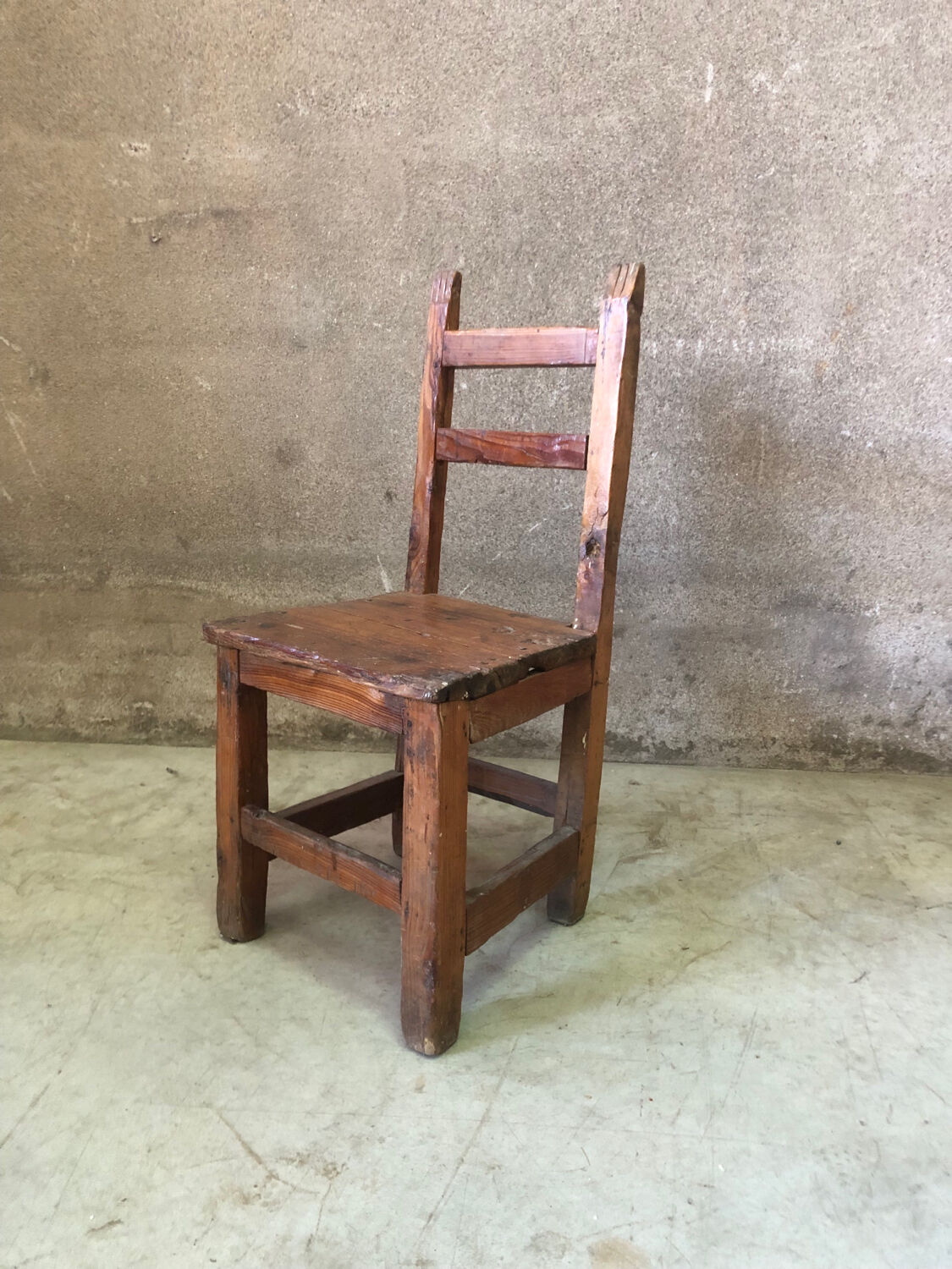 Old Savoyard chair folk art