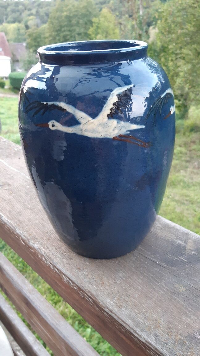 Vase Elchinger terre cuite vernissée