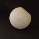 French vintage white Clichy glass ball-shaped replacement shade for lamps.