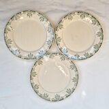 Set of 3 plates earth of iron Mignon de U & Sarreguemines