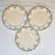 Set of 3 plates earth of iron Mignon de U & Sarreguemines