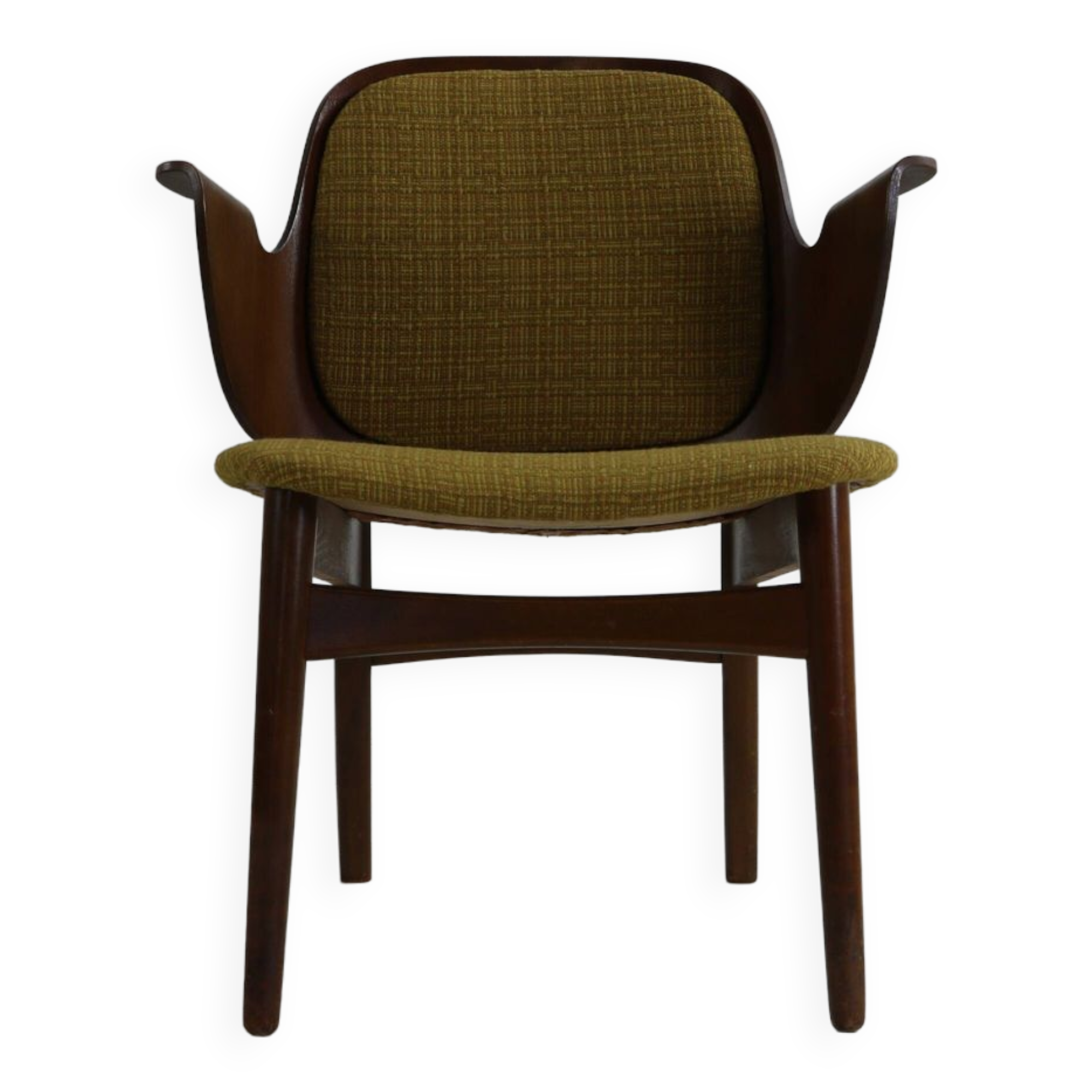 Organic design arm chair by Hans Olsen for Bramin