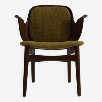 Organic design arm chair by Hans Olsen for Bramin