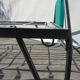 Metal bed  scoubidous green metal