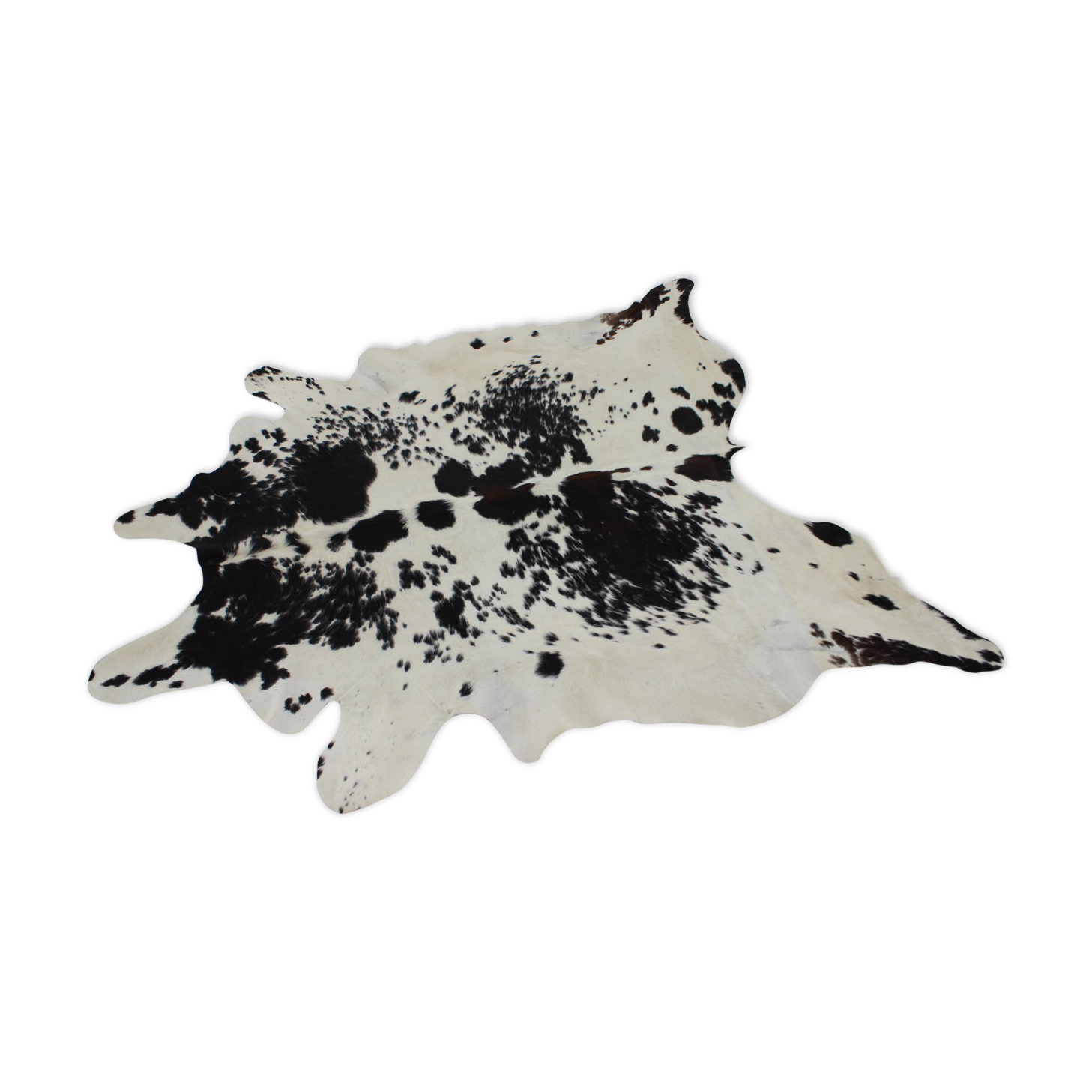 Black & white cowhide rug