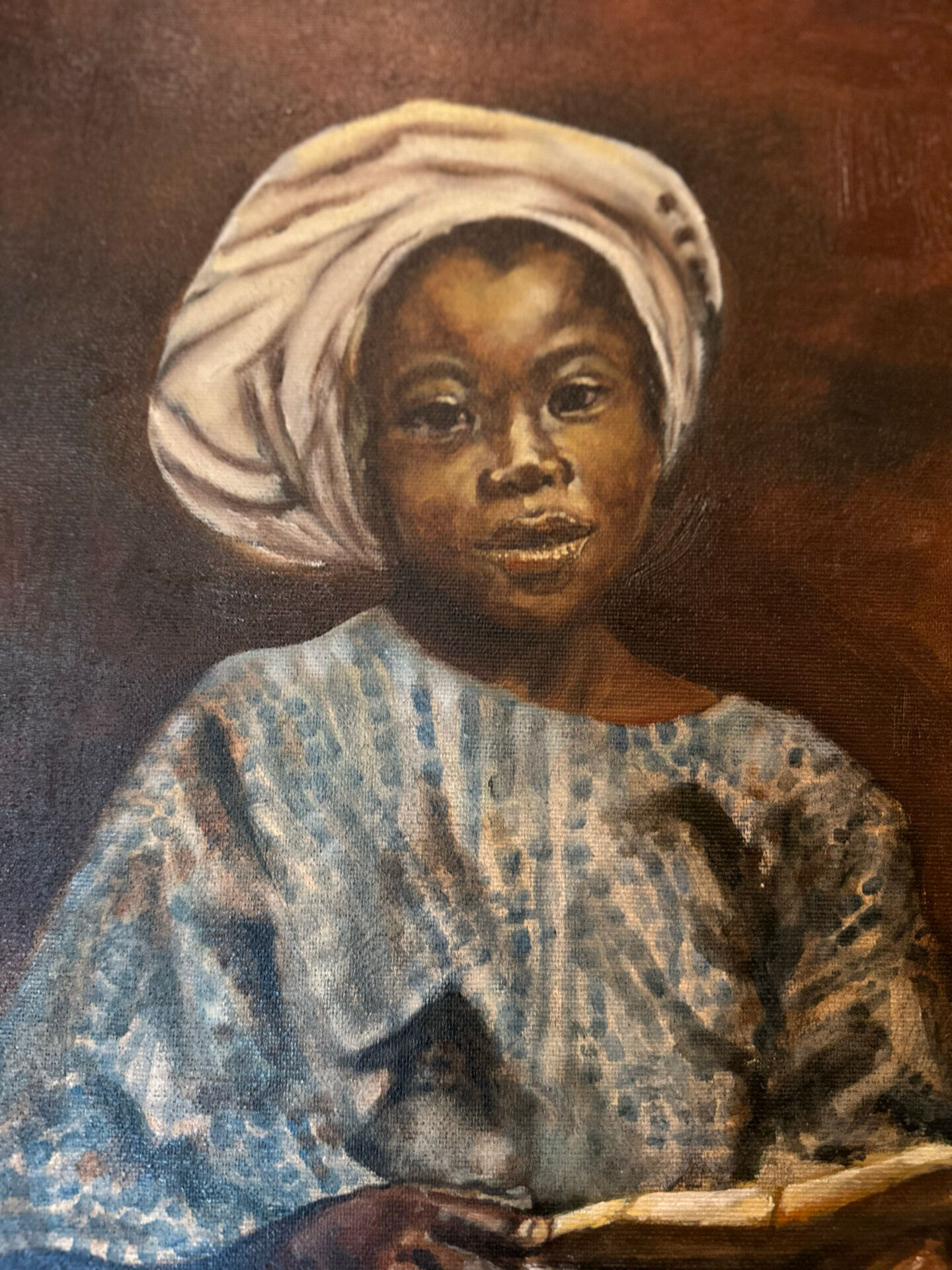 Painting portrait signed