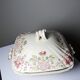 Antique Longchamp soup tureen/vegetable dish with polychrome daisies in ironstone.