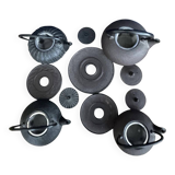 Set of 4 Japanese teapots