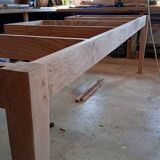 Large solid oak farmhouse table with two drawers 260 cm x 100 cm