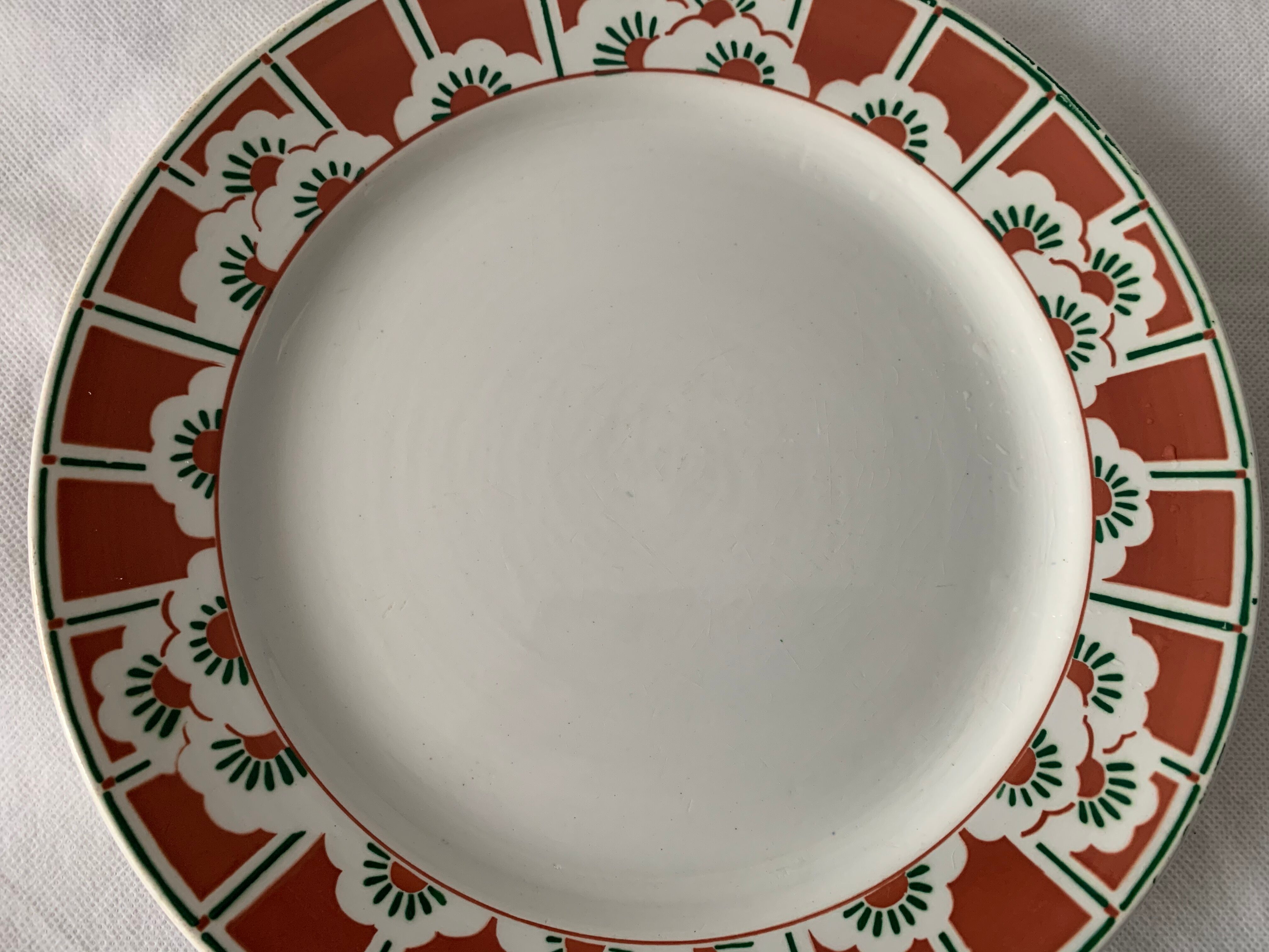 Old compotier Sarreguemines model Siena, early twentieth century