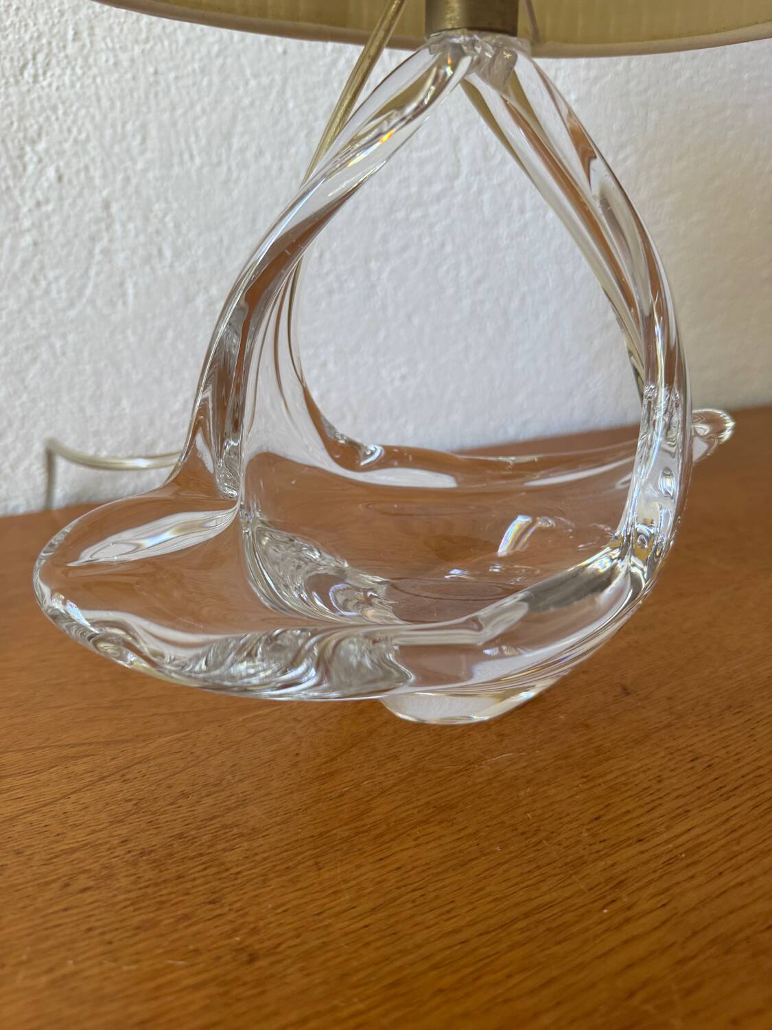 Lampe vide poche cristal années 60