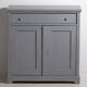 Small antique two-door chest of drawers (circa 1920) #14