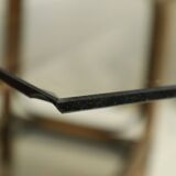 Vintage Boho Shelf Bookcase Bamboo and Smoked Glass 140cm