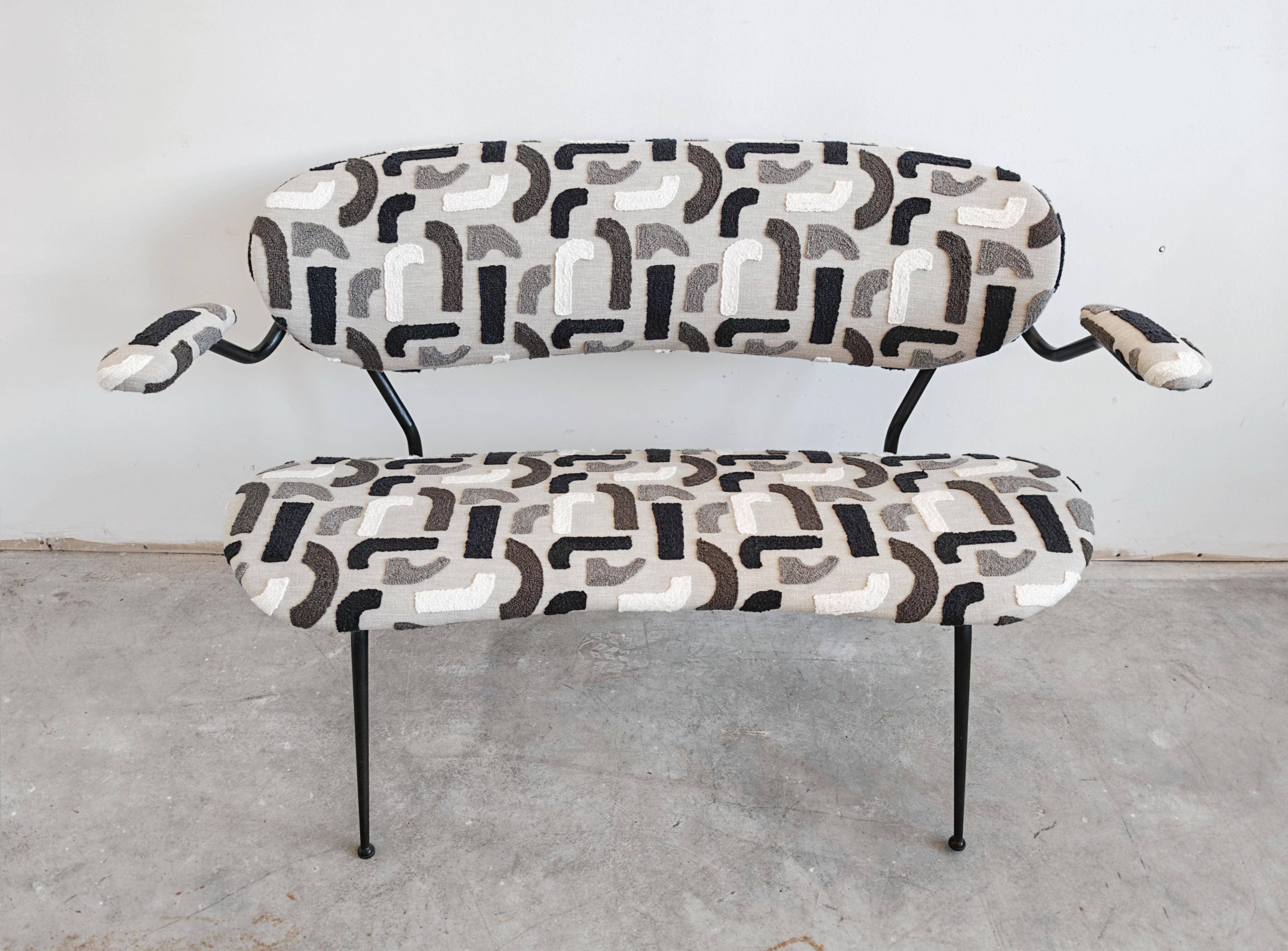 Mid-Century 2-Seater Canapé by Gastone Rinaldi for RIMA 1954