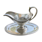 Saucière en métal argenté