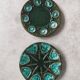 Pair of Mid Century Modern oyster plates 1970s
