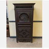 Antique Breton cupboard, vertico