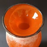 Vase amphore en pâte de verre scavo