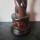 Vintage twisted wooden candlestick
