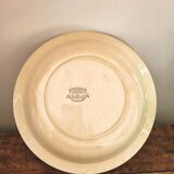 Plat creux en terre de fer gien - louis xv