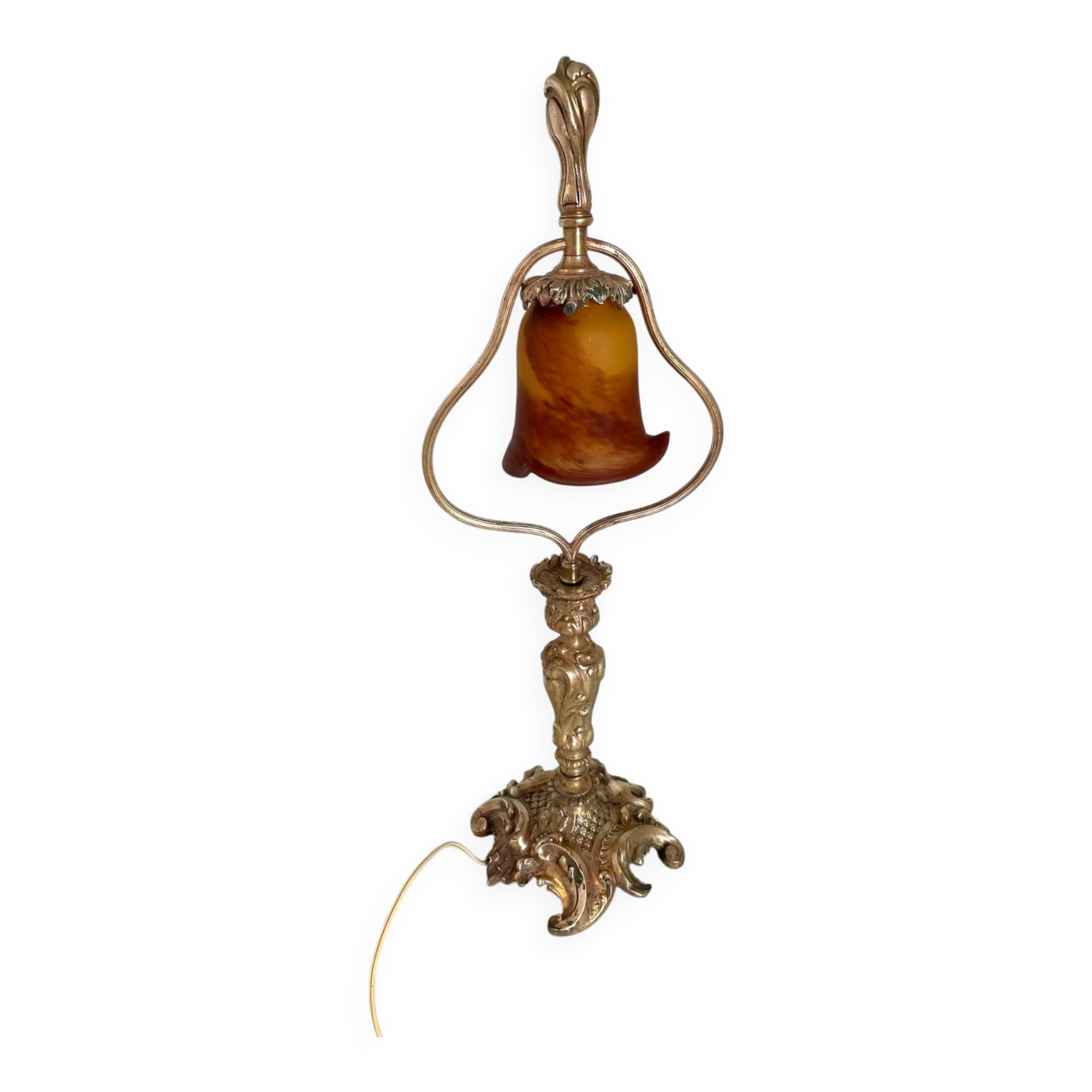 Beautiful lamp "the French glass" Art Nouveau