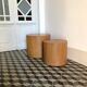 Wooden cylindrical sofa tips
