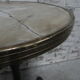 Bistro table with cast iron leg